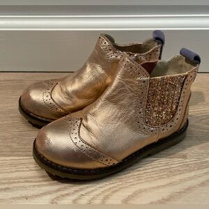 Mini Boden metallic boots, size 25